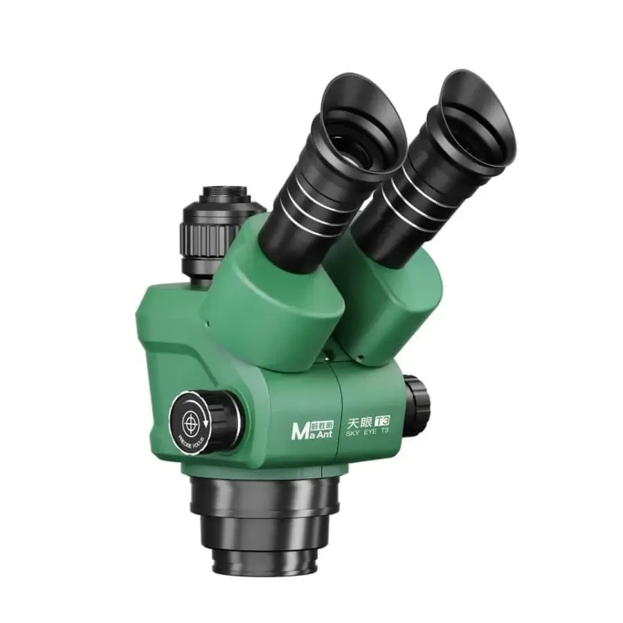 MaAnt SKY EYE T3 6.5-58X Zoom Stereo Trinocular Microscope HEAD