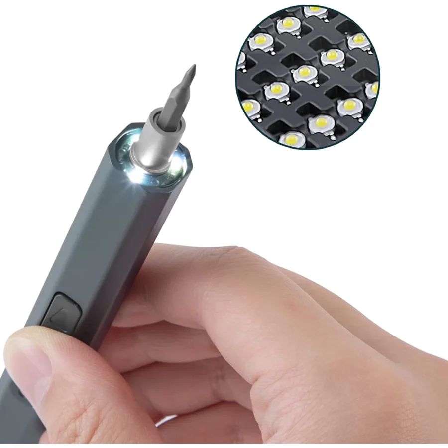 Electric precision screwdriver set M&R 40 bits for phone repair led feature