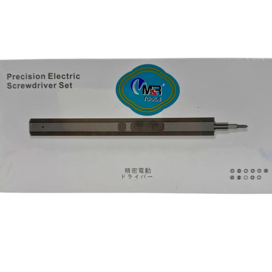 Electric precision screwdriver set M&R 40 bits for phone repair front package