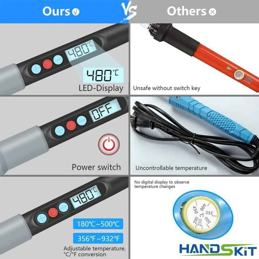 ⁦كاوية لحام إلكترونيات ذكية HANDSKIT 220v 90W SI-926⁩ - الصورة ⁦3⁩