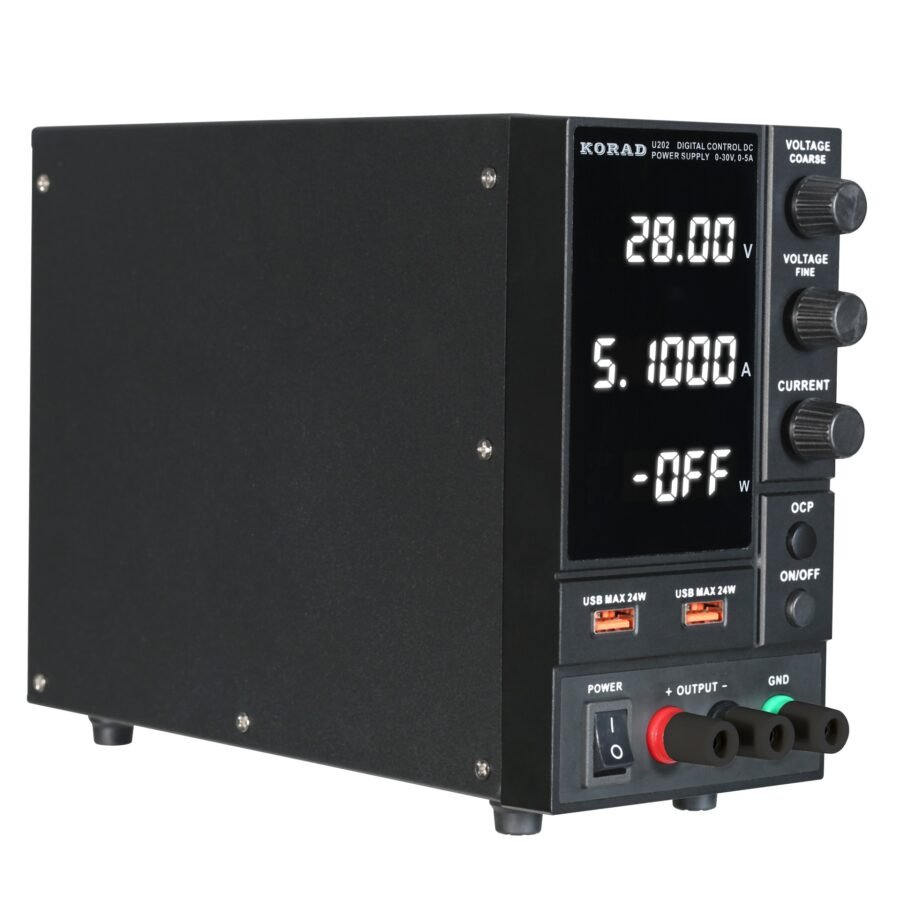 ⁦Korad U202 DC Power Supply 5A 30V With USB باور صبلاي⁩ - الصورة ⁦5⁩